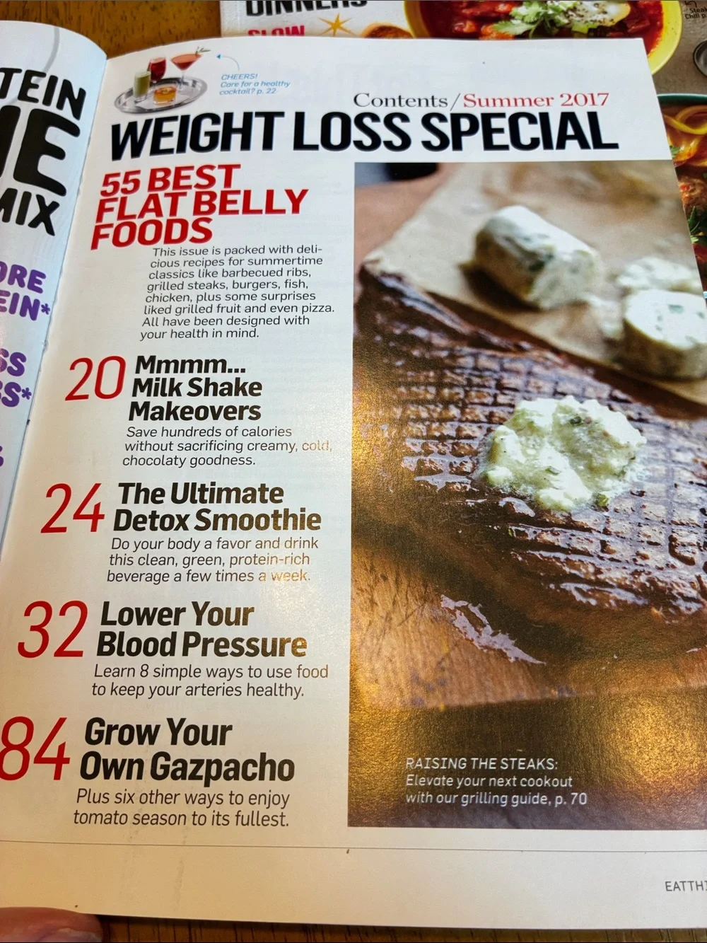 Lot of 2 healthy cooking recipe magazines